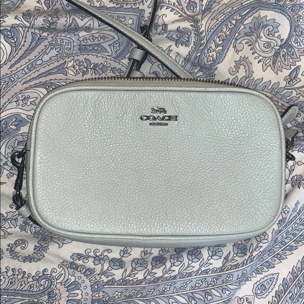 Coach Crossbody Zip Pouch in Polished Leather